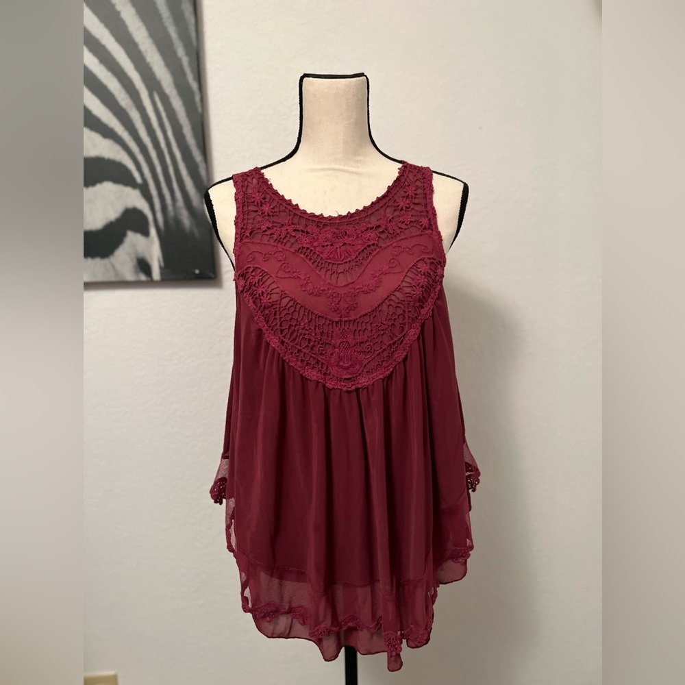It’s Pink lace dress tank; size Medium. Gently used.
